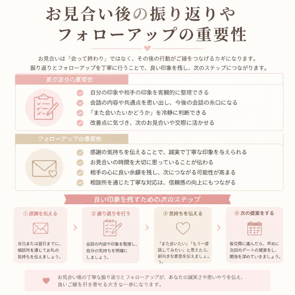 お見合い後のフォローアップ