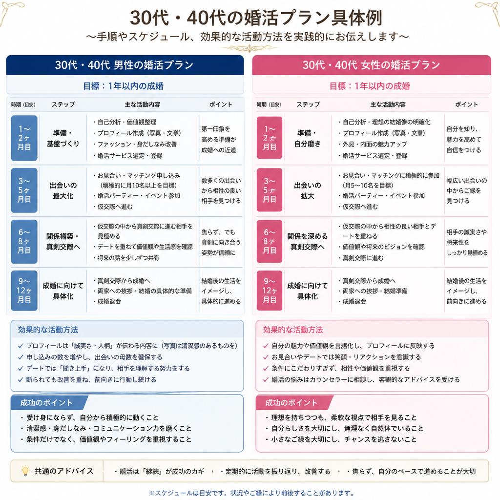具体的な婚活プランの提案