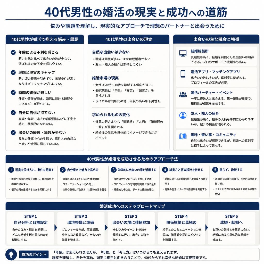 40代男性の婚活の現状