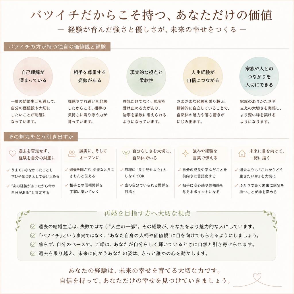 バツイチの価値を理解する