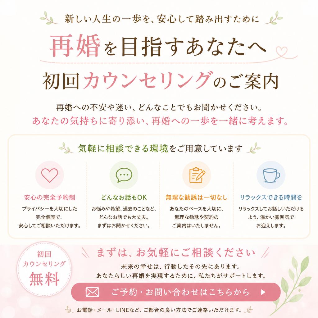 初回カウンセリングで新たな一歩を踏み出そう
