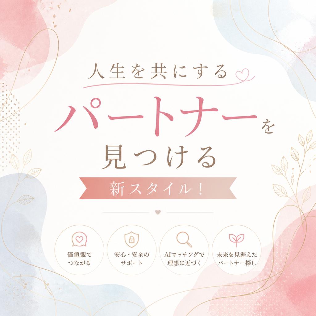 人生を共にするパートナーを見つける新スタイル！