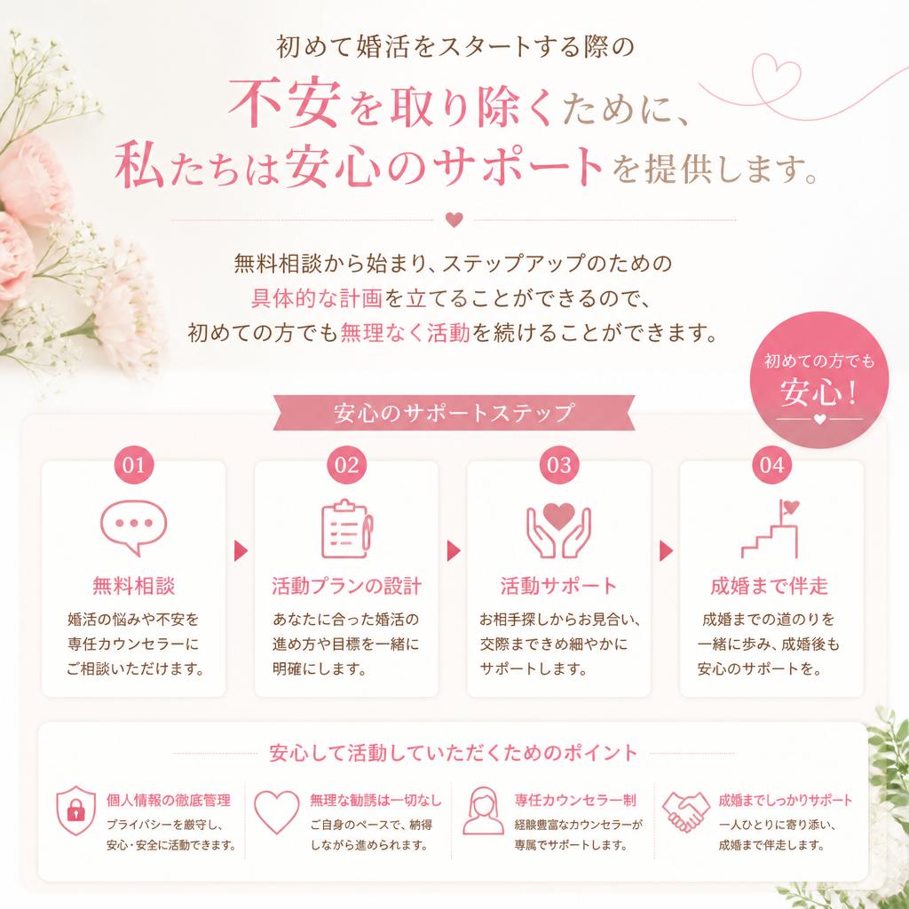 初めての婚活、スタートガイド