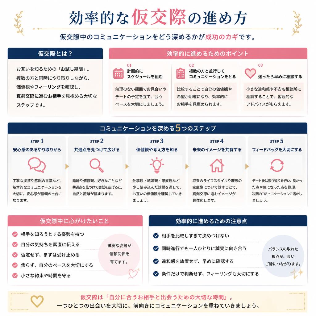 4. 効率的な仮交際の進め方