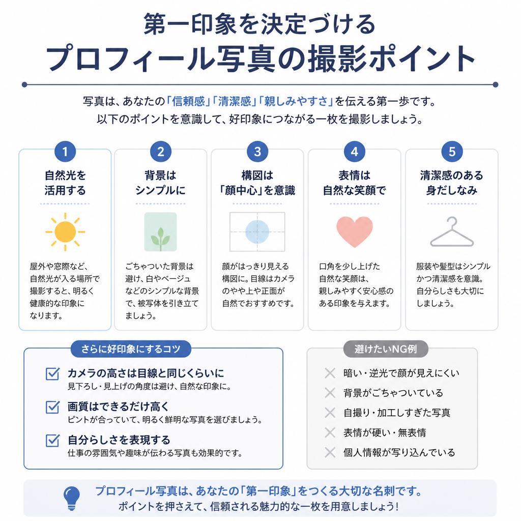4. 成功するプロフィール写真の選び方