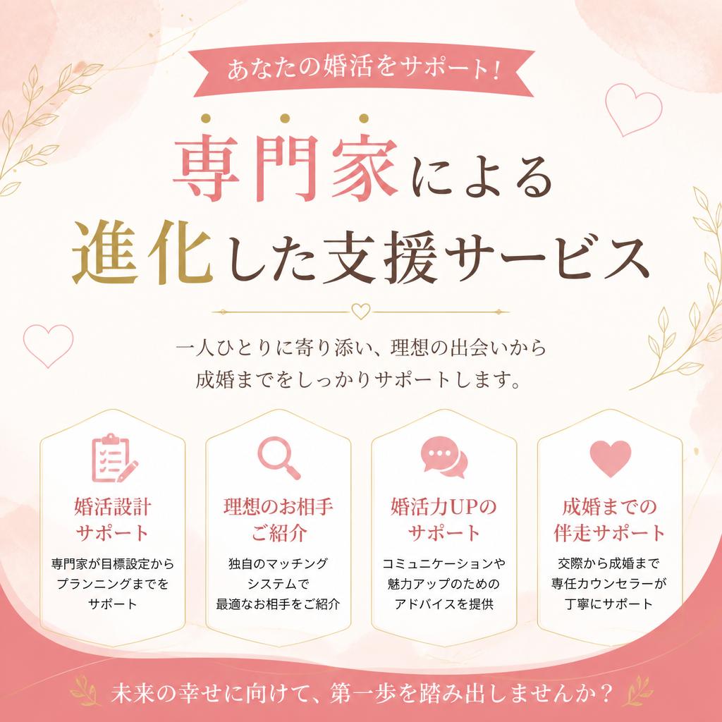 あなたの婚活をサポート！専門家による進化した支援サービス
