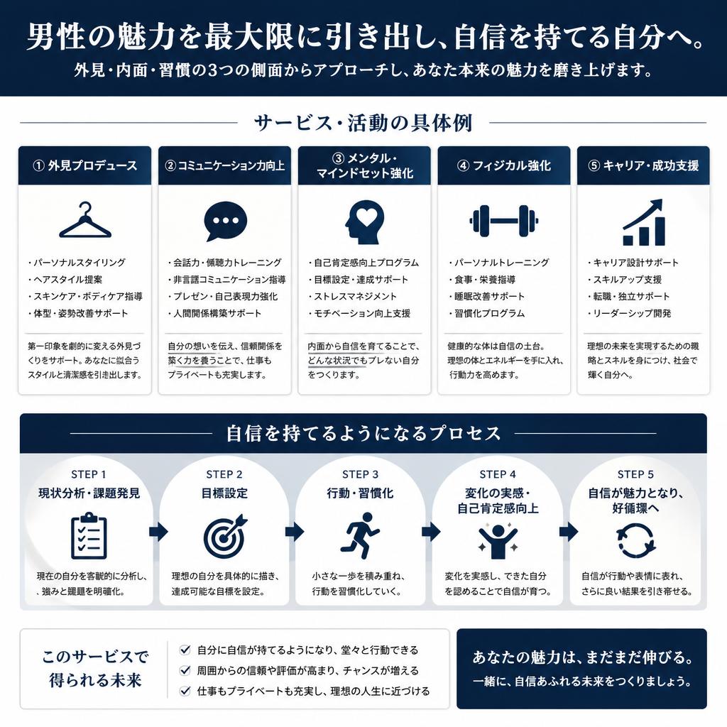 男性の魅力を引き出すサービス