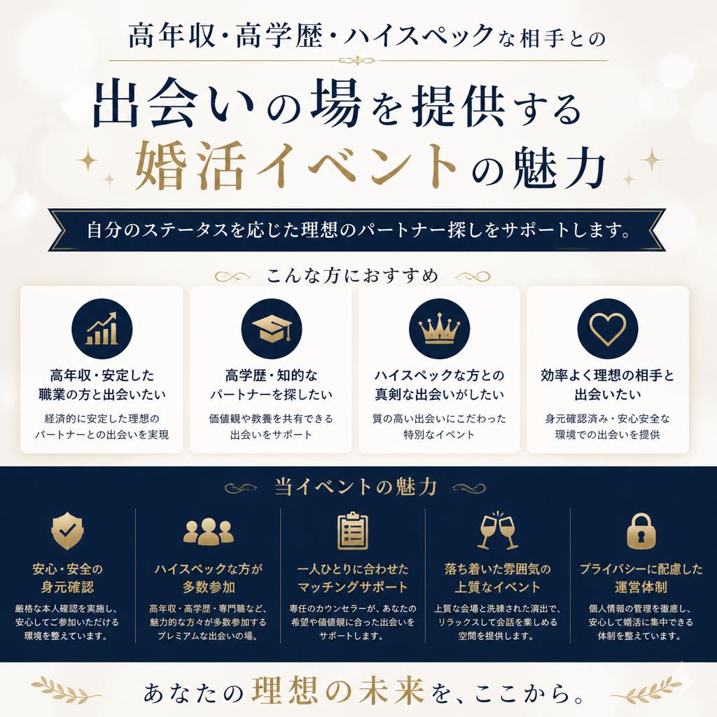 ハイスペックの出会いがある！
