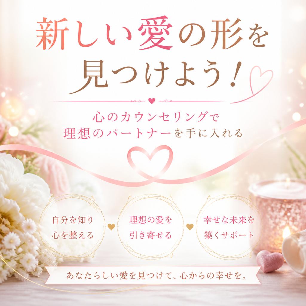 新しい愛の形を見つけよう！心のカウンセリングで理想のパートナーを手に入れる