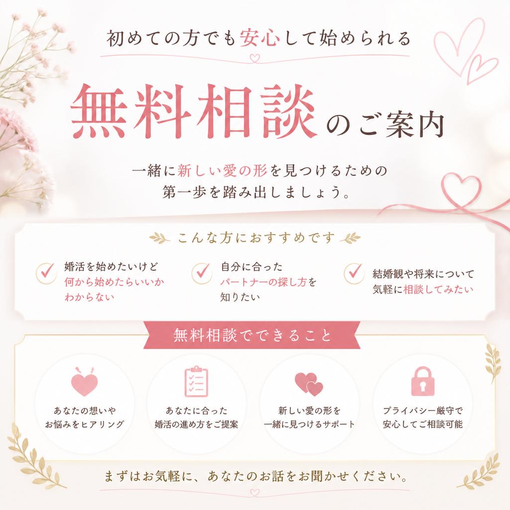 お問い合わせ：新しい愛を見つける第一歩