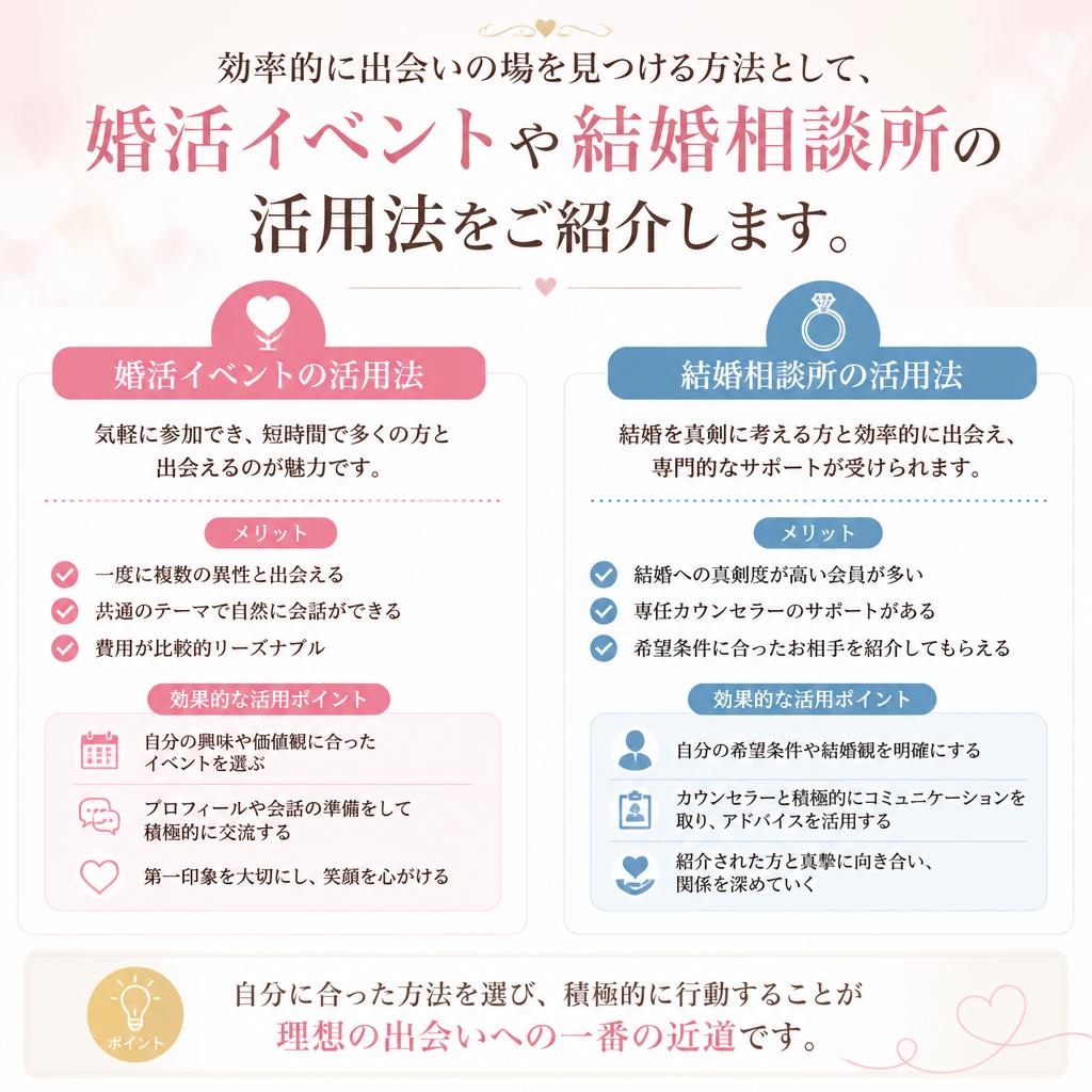 4. 出会いの場を探す