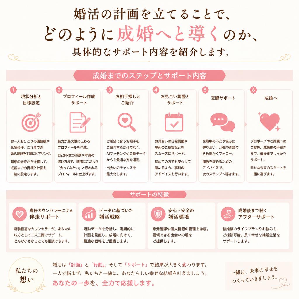 5. 成婚までの計画的サポート