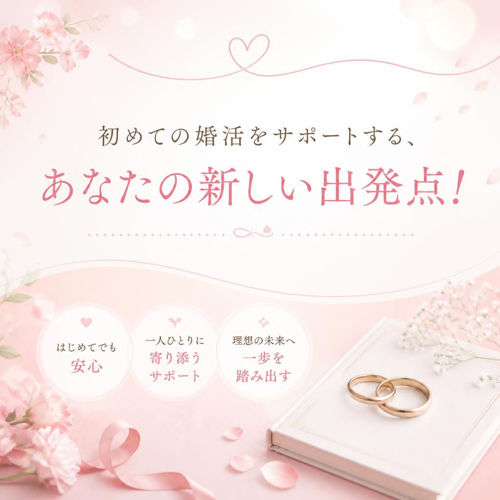 初めての婚活をサポートする、あなたの新しい出発点！