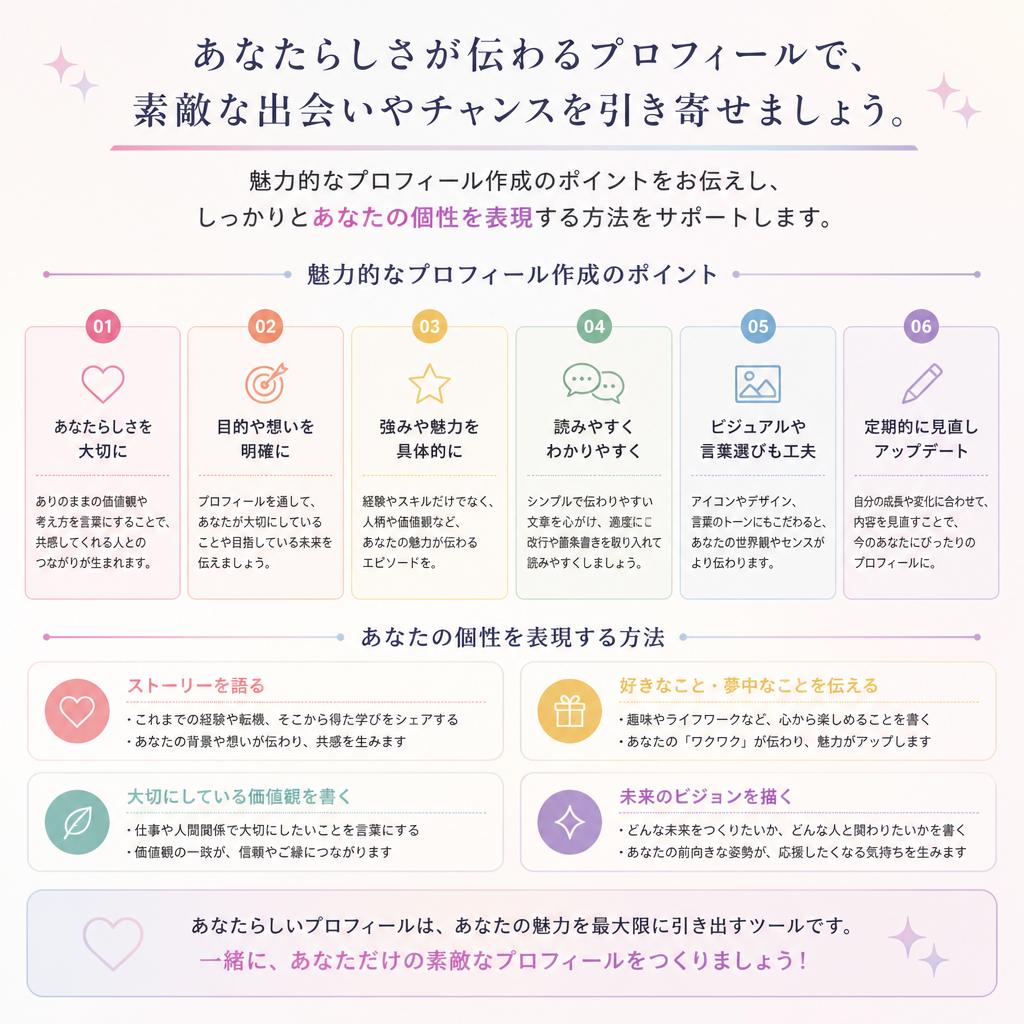 あなたの魅力を引き出すプロフィール作成