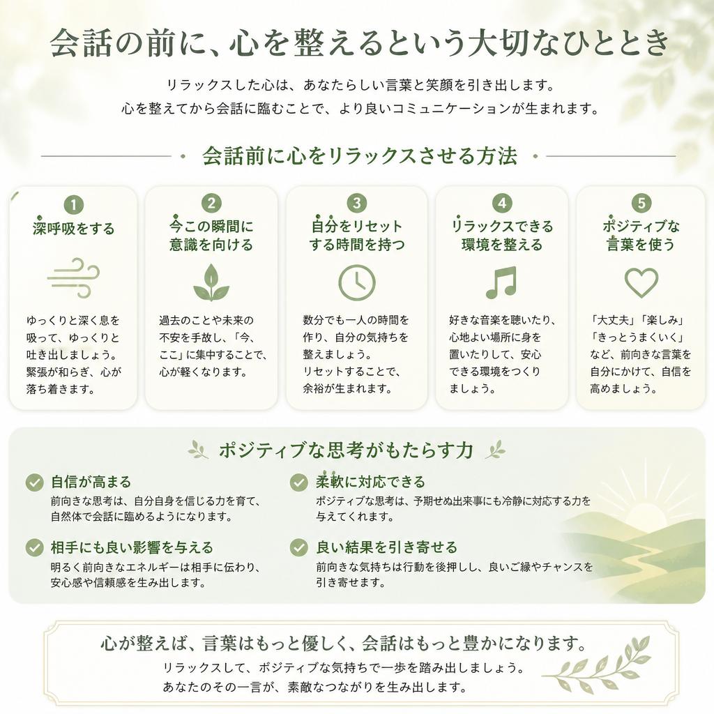2. 緊張を和らげる心構え