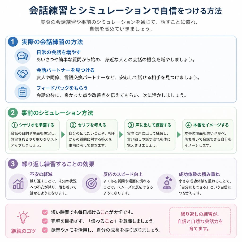 5. 自信を持って話すための練習方法